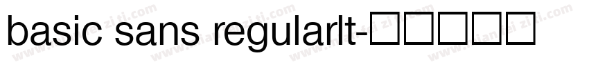 basic sans regularlt字体转换